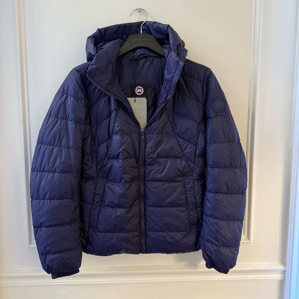Canada Goose Abbott Hoody Down Jacket Large Indigo Navy NWT